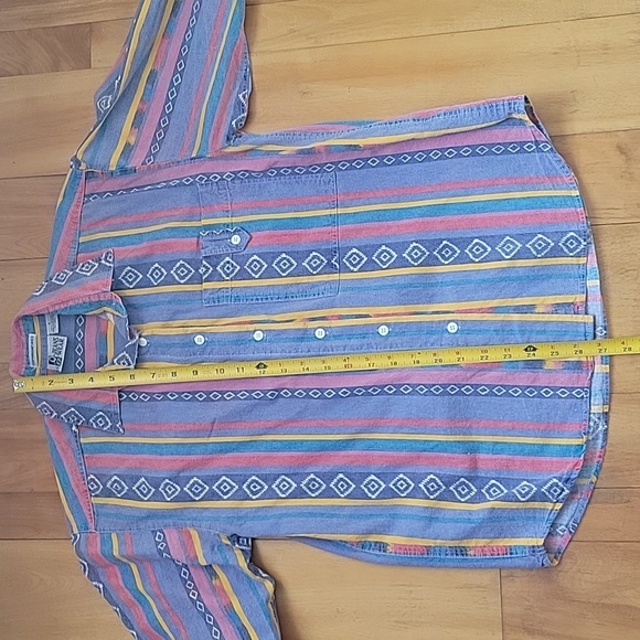 VTG jeans wear multi colored cowgirl size small shirt - Picture 6 of 6